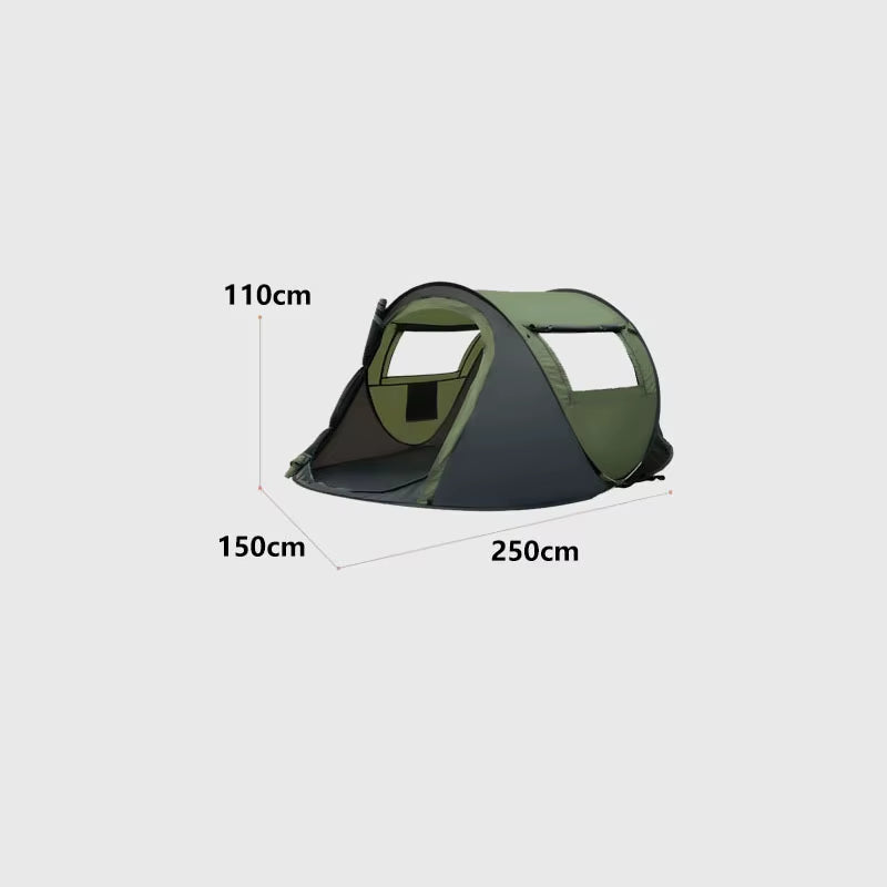 No Need to Set up Fast Opening Camping Tents for Throwing Tents, Fully Automatic 3-4 Person Outdoor Camping Tents