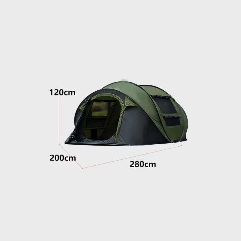 No Need to Set up Fast Opening Camping Tents for Throwing Tents, Fully Automatic 3-4 Person Outdoor Camping Tents
