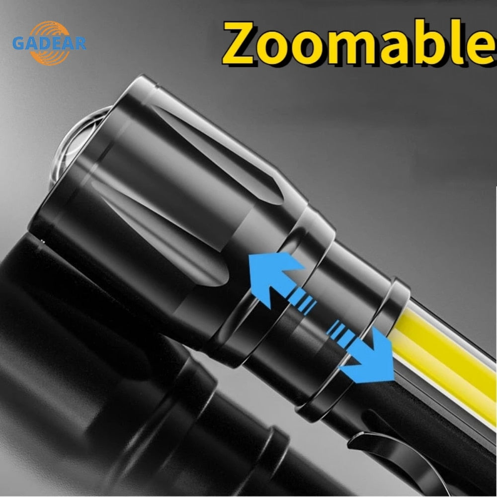 High Power Rechargeable Waterproof LED Tactical Flashlight