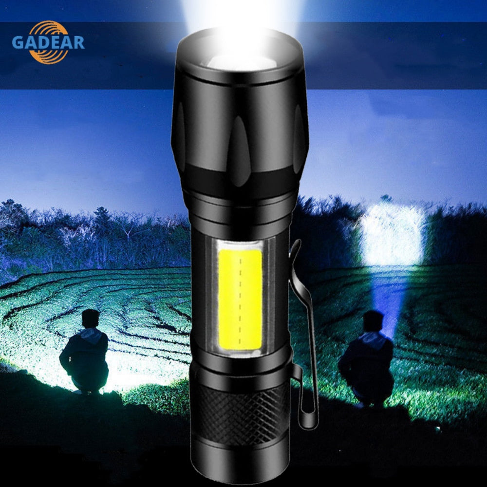 High Power Rechargeable Waterproof LED Tactical Flashlight